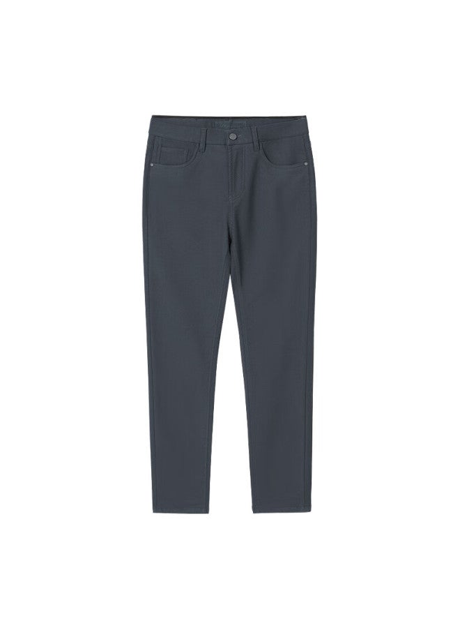 Wendao Chairman's Wardrobe Series Men's Light Luxury Straight-leg Casual Dress Pants, Misty Gray, Size 31, Recommended For 125-140 Lbs
