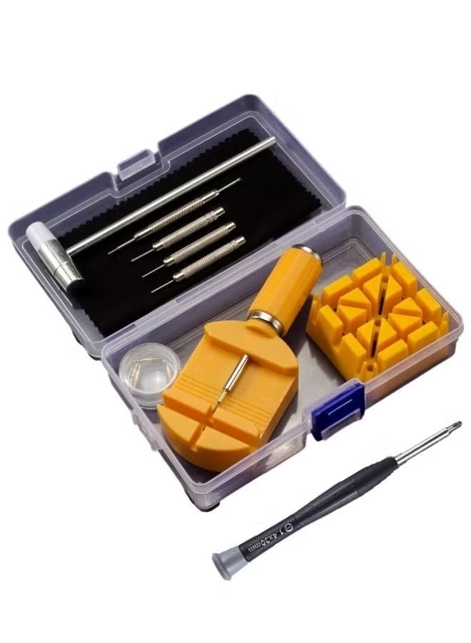 12 Pcs Watch Repair Tool Professional Repair Watch Disassembly And Adjustment Device Steel Band Watch Replacement Watch Chain Remover Link Pin Metal Adjustor Watch chain Repairing Tool - Image 1