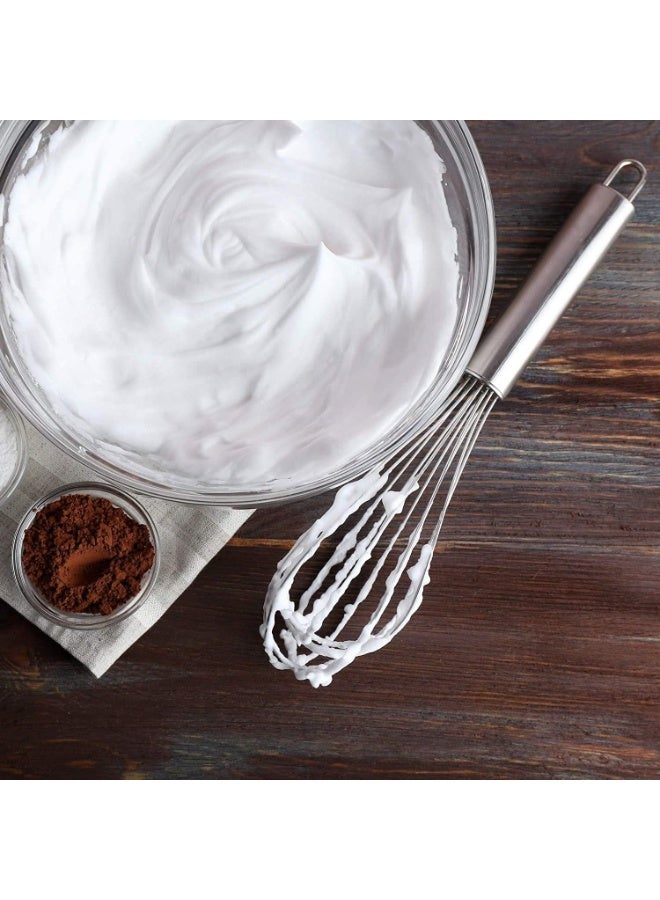 Whisks for Cooking – 3 Pack Stainless Steel Whisk Set for Blending, Whisking, Beating & Stirring – Enhanced Balloon Wire Whisks, Reinforced 8-Wire Food-Grade Metal Design, Easy to Clean - Image 5