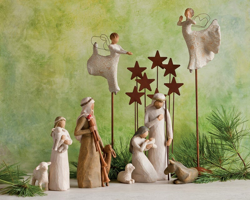 Willow Tree Zampognaro (Shepherd with Bagpipe), A Shepherd's Gift, a Joyous Melody, proclaiming The News Expand and Elevate Your Nativity Collection or Holiday Advent, Sculpted Hand-Painted Figure - Image 5
