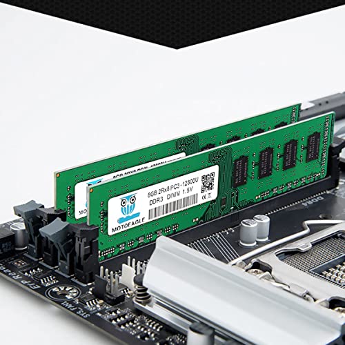 Motoeagle 16GB (2X8GB) PC3-12800U DDR3-1600 UDIMM 2Rx8 DIMM RAM DDR3 8GB 1600MHz SDRAM 240-Pin 1.5V CL11 Non-ECC Desktop PC Memory Kit DIMM - Image 5