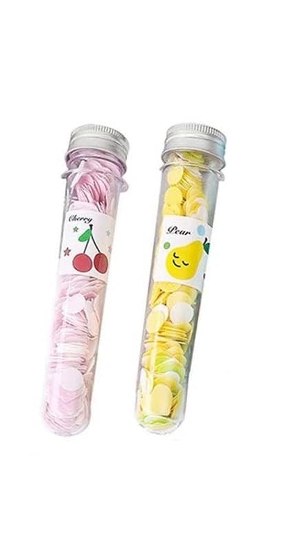 Gold Max GOLD MAX Travel Soft Paper Soap Flower Design Tube Shape Bottle AssortedMulticolor Colour 2Pcs  - Image 1