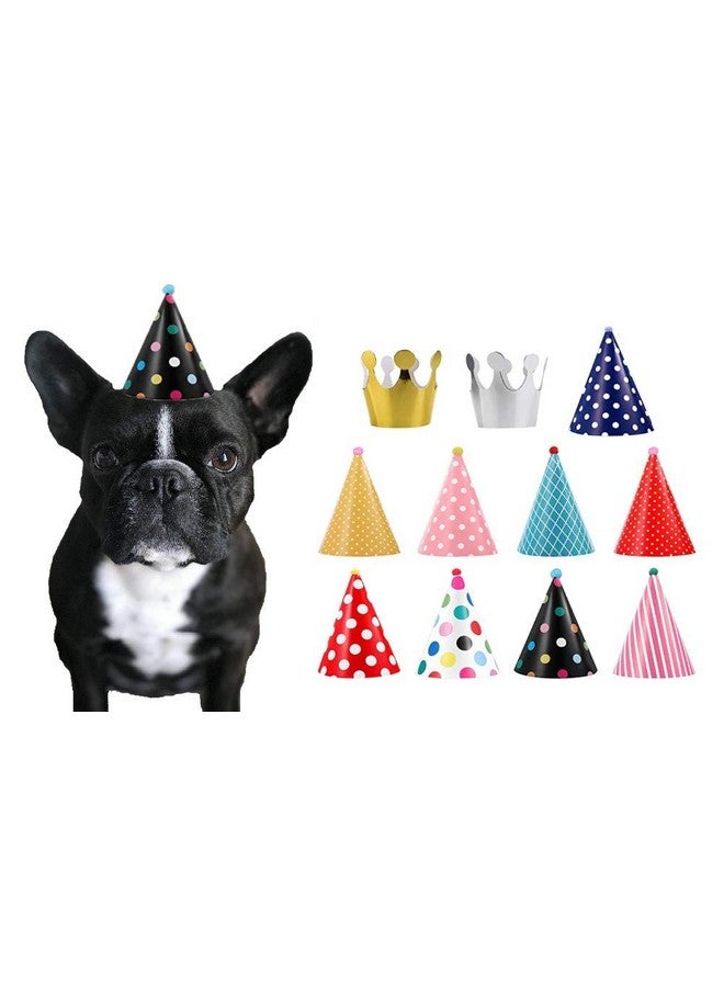 CBM Dog Party Hat Set - Dog Birthday Party - Hats and Crowns Party Time - 11pcs - Image 1