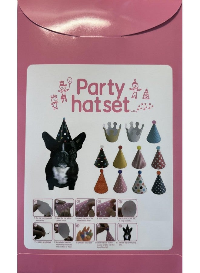 CBM Dog Party Hat Set - Dog Birthday Party - Hats and Crowns Party Time - 11pcs - Image 5