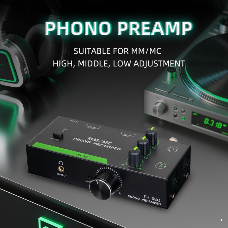مضخم صوت محترف صغير مع مداخل ومخارج XLR ومقبس سماعات الرأس وقابس أمريكي - Image 5