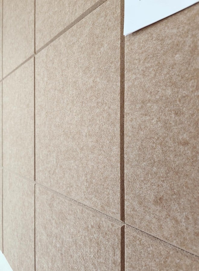 ديكوريتا بلاط جدران من اللباد من ديكوريتا | بديل كبير لألواح الفلين | لوحة إعلانات جمالية من اللباد للمكاتب والمنازل والفصول الدراسية | ألواح فلين كبيرة للجدران (عبوة من 12 قطعة) | لون برونزي - Image 5