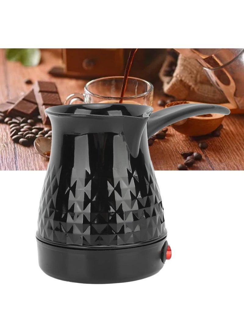 NALACAL صانعة القهوة التركية الكهربائية، 500 مل، غلاية قهوة كهربائية محمولة بتسخين متساوي مع مقبض قابل للإزالة ومضاد للحروق، غلاية شاي بمقبس بريطاني، آلة قهوة للشاي اليوناني والعربي، الحليب، الزبدة - Image 2