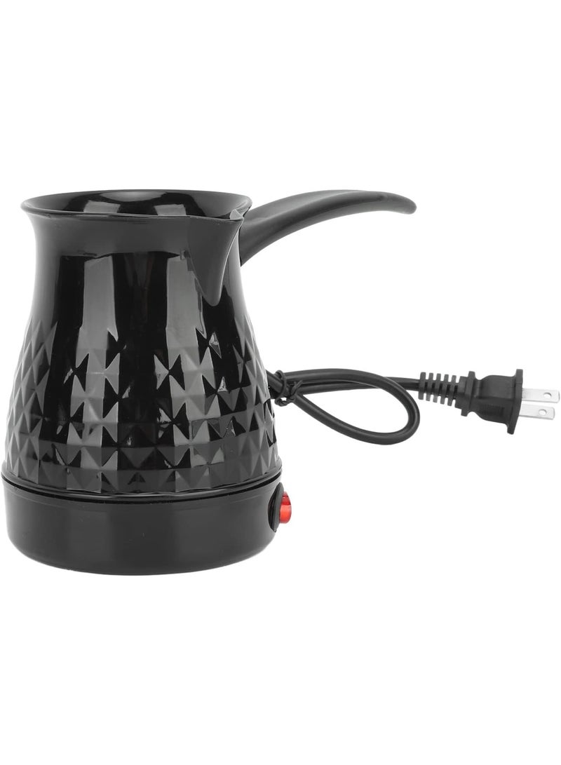 NALACAL صانعة القهوة التركية الكهربائية، 500 مل، غلاية قهوة كهربائية محمولة بتسخين متساوي مع مقبض قابل للإزالة ومضاد للحروق، غلاية شاي بمقبس بريطاني، آلة قهوة للشاي اليوناني والعربي، الحليب، الزبدة - Image 1