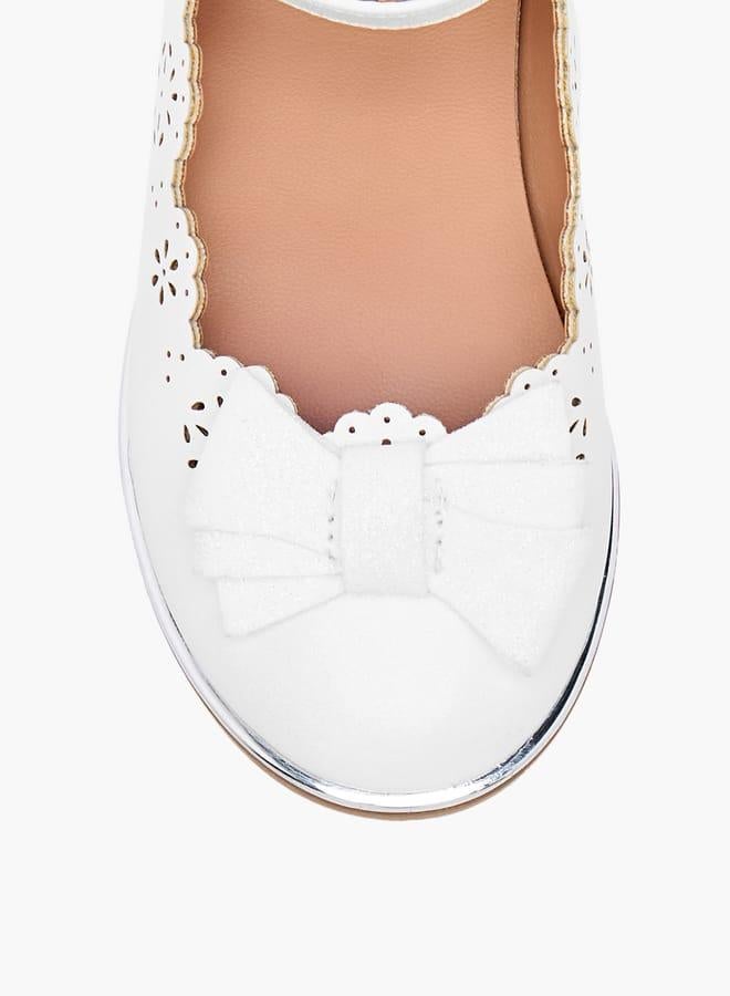 Barefeet Girls Laser Cut Mary Jane Shoes with Scallop Detail Ramadan Collection - Image 4