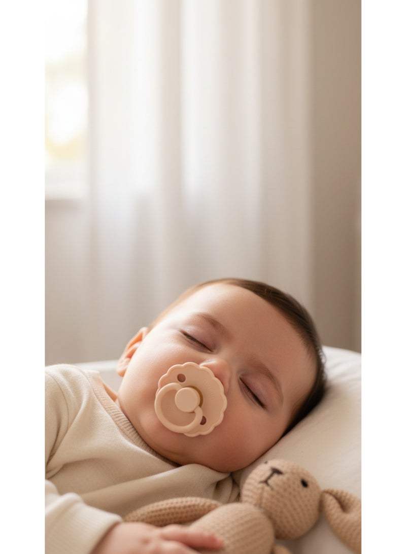 FRIGG Natural Latex Baby Pacifier | Size 2 (6–18 Months) | BPA-Free, Orthodontic Soother | Designed & Made in Denmark - Image 3