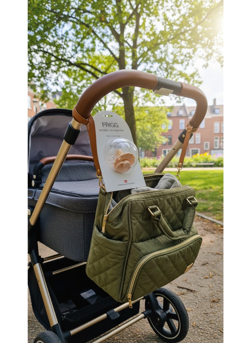 FRIGG Natural Latex Baby Pacifier | Size 2 (6–18 Months) | BPA-Free, Orthodontic Soother | Designed & Made in Denmark - Image 2