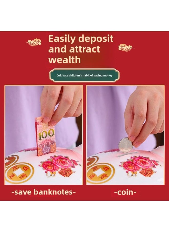 Piggy Piggy Bank 2024 Only In And Out Of Children Girls Can Save Desirable Large Capacity Cute Piggy Bank-Color:Pink Extra Large Size [only Stored But Not Picked Up] [free Gift]