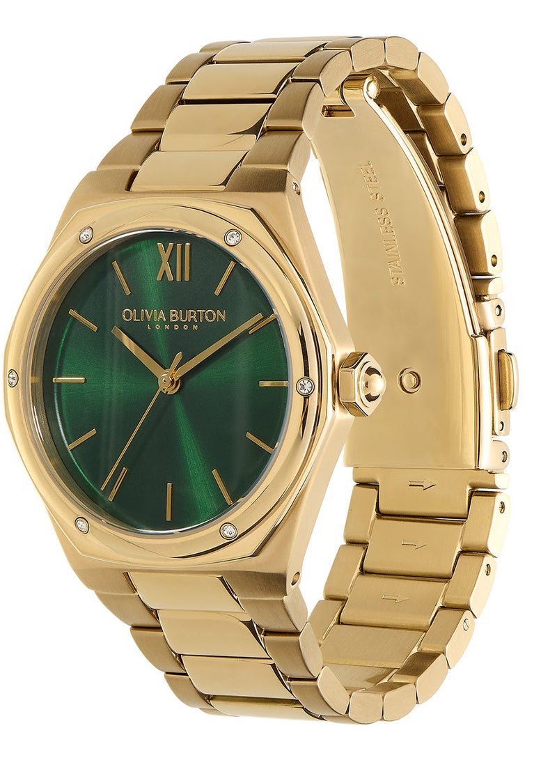 OLIVIA BURTON Women's Analog Asymmetrical Shape Stainless Steel Wrist Watch 24000029 - 33 Mm - Image 2