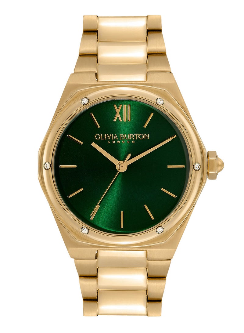 OLIVIA BURTON Women's Analog Asymmetrical Shape Stainless Steel Wrist Watch 24000029 - 33 Mm - Image 1