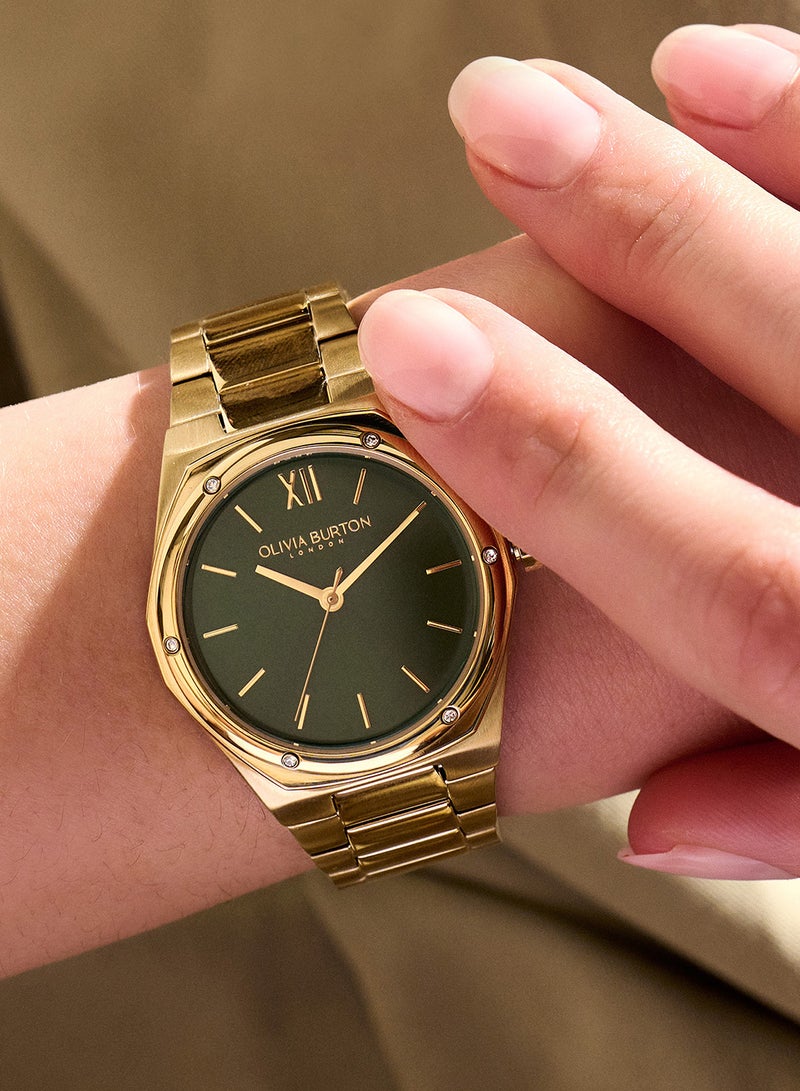 OLIVIA BURTON Women's Analog Asymmetrical Shape Stainless Steel Wrist Watch 24000029 - 33 Mm - Image 4