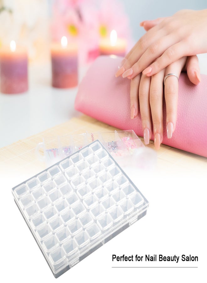 Beads Holder Transparent Organizer Containers Adjustable Plastic Storage Box for Jewelry Diamond Rhinestones Painting Embroidery Craft Bead Storage Tool - Image 2