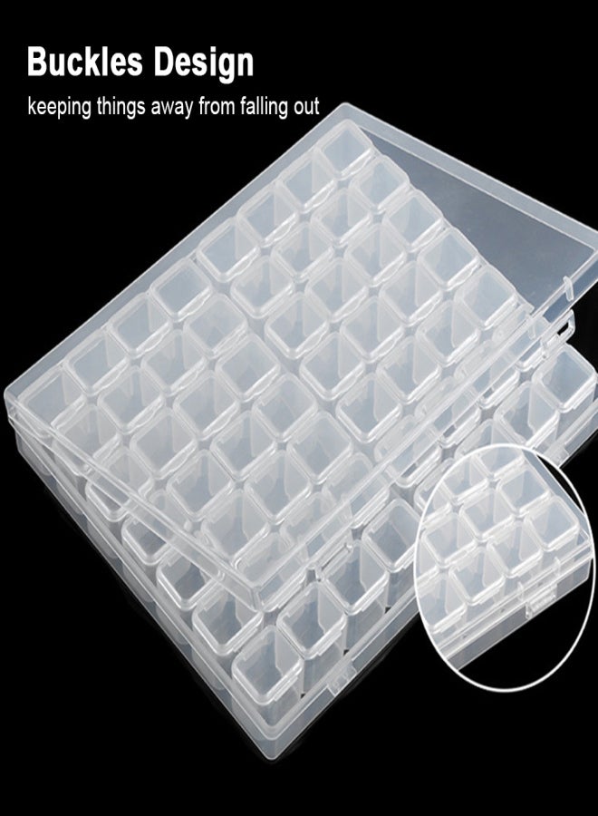 Beads Holder Transparent Organizer Containers Adjustable Plastic Storage Box for Jewelry Diamond Rhinestones Painting Embroidery Craft Bead Storage Tool - Image 3