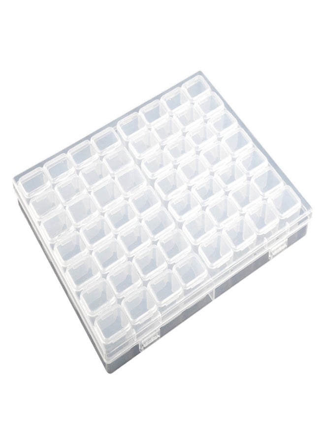 Beads Holder Transparent Organizer Containers Adjustable Plastic Storage Box for Jewelry Diamond Rhinestones Painting Embroidery Craft Bead Storage Tool - Image 1