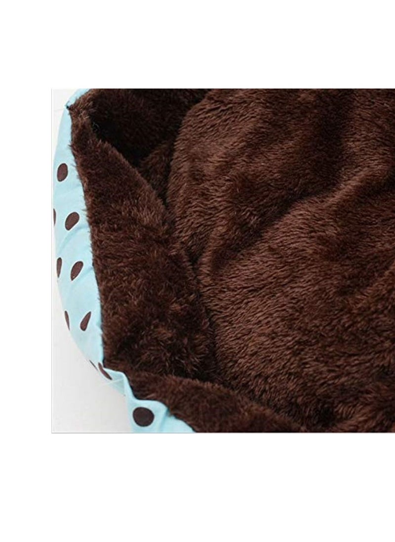 Generic - Octagon Shape Soft Fleece Pet Dog Cat Bed with Removable Pet Mat - Image 1