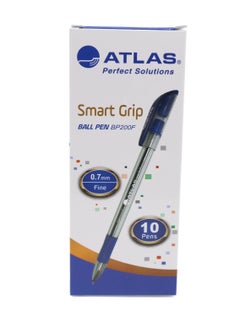 ATLAS 10-Piece Smart Grip Ball Pen Fine Tip Blue Ink  - Image 3