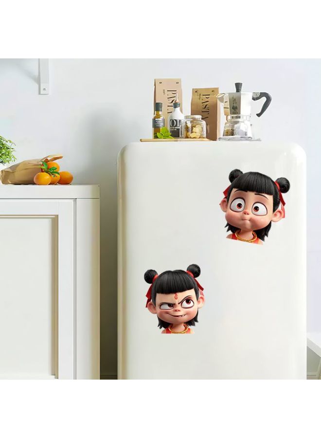 Nezha Devil Boy Sea-making Personality Car Sticker Car Motorcycle Glass Rear Gear Body Trunk Waterproof Sticker Decoration-Color:Nezha Style 4 -Size:Default Items  - Image 3