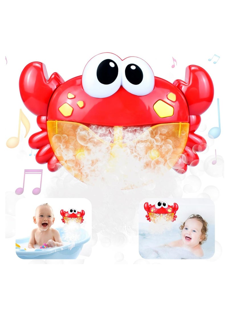Oasisgalore Baby Bath Toys, Crab Bath Bubble Machine for Baby Toddler，Shower Toys with Music, Fun Gifts for Baby Boys Girls - Image 1