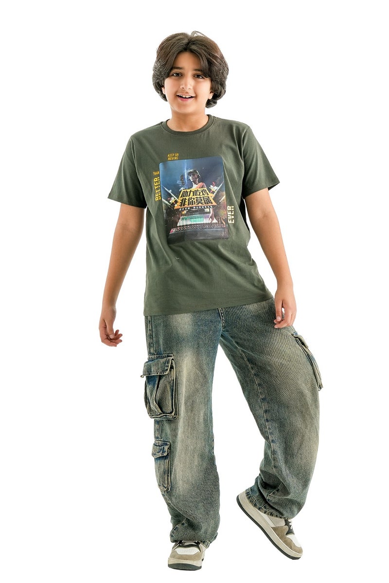 JOCKEY Boy Printed Summer SS T-shirt