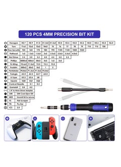 XiuWoo Precision Screwdriver Set 191-Piece Multi-Bit Screwdriver 1/4 Inch Nut Driver Home Improvement Tool Electronic Repair Kit for Computer, iPhone, Laptop, PC, Cell Phone  - Image 2