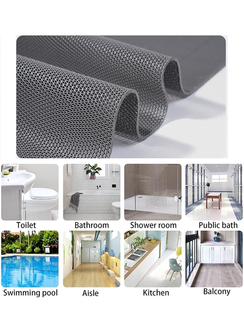 ارواق حصيرة تصريف شبكية PVC غير قابلة للانزلاق للحمام، بسمك 5 مم، قابلة للتقطيع، للمرآب، المطبخ، المسبح، وغرفة الاستحمام - Image 3