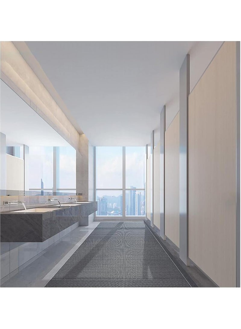 ارواق حصيرة تصريف شبكية PVC غير قابلة للانزلاق للحمام، بسمك 5 مم، قابلة للتقطيع، للمرآب، المطبخ، المسبح، وغرفة الاستحمام - Image 4