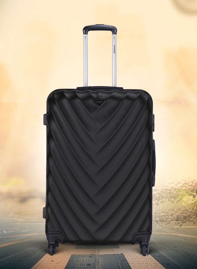 VIPTOUR ABS Material 3-Piece Hard Case Trolley Luggage Set, 4 Quiet 360° Spinner Wheels Suitcase With Combination Lock, Small (2.5kg), Medium (3kg), Large (3.8kg) (20''/24''/28'') - Image 5