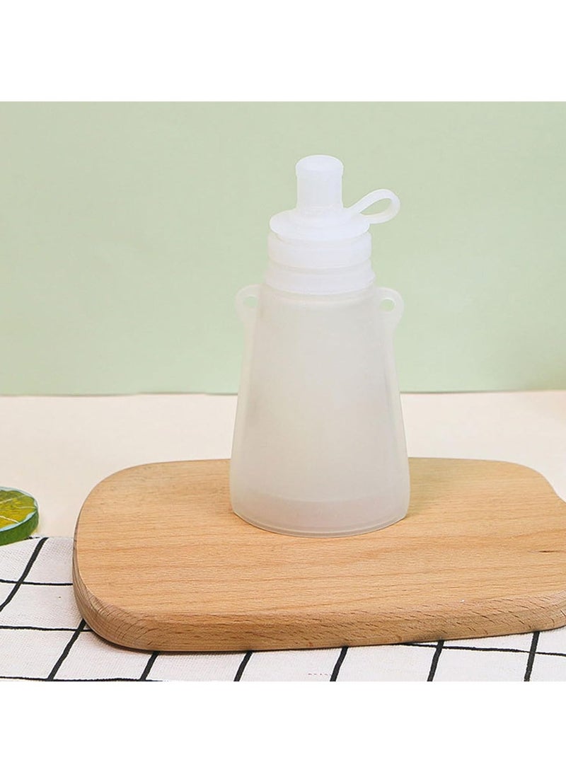 Milk Storage Bag, Safe And Reusable Baby Food Bag, Easy To Use Silicone Refrigerated Milk Storage Bag, Lightweight And Durable Baby Self Feeding Milk Bag, (1pc, White)  - Image 4