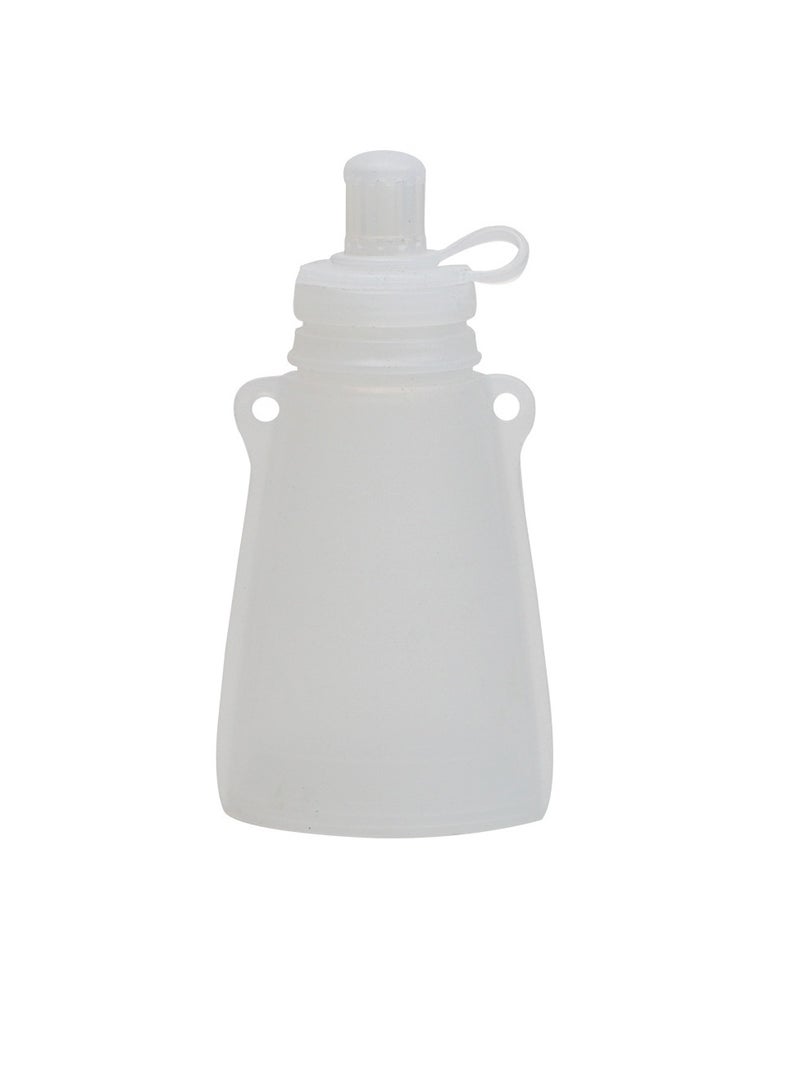 Milk Storage Bag, Safe And Reusable Baby Food Bag, Easy To Use Silicone Refrigerated Milk Storage Bag, Lightweight And Durable Baby Self Feeding Milk Bag, (1pc, White)  - Image 1