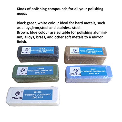 PR PURUI PURUI 11PC Metal Polishing Buffing Kit Use on 6" Bench Grinder - Image 3