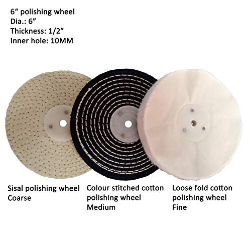 PR PURUI PURUI 11PC Metal Polishing Buffing Kit Use on 6" Bench Grinder - Image 2