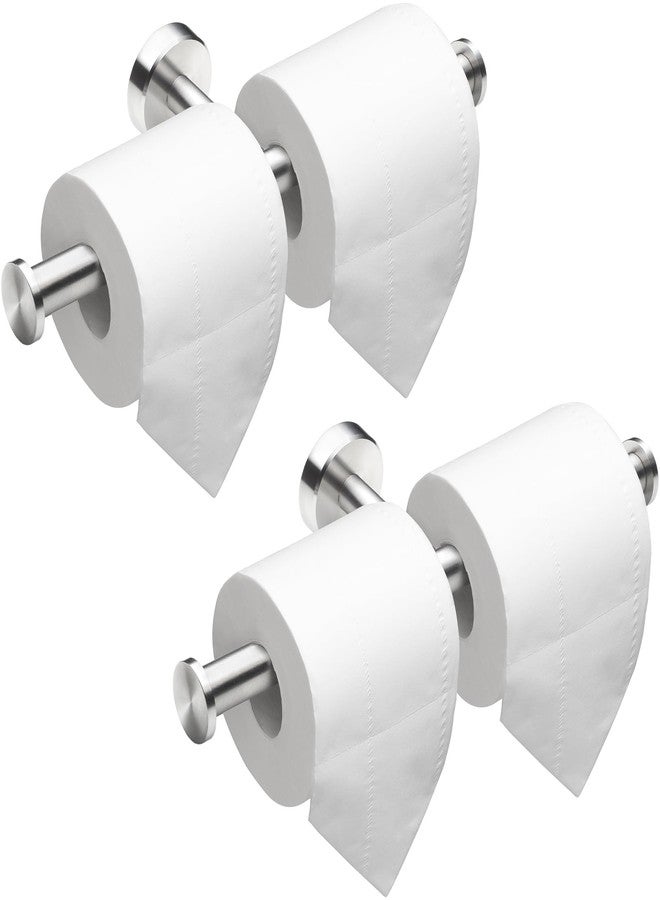 Gorlary 2 Packs Double Toilet Paper Holder Wall Mount, Double Roll Toilet Paper Holders Brushed Nickel 304 Stainless Steel for Commercial Restroom & Bathroom, Silver - Image 1
