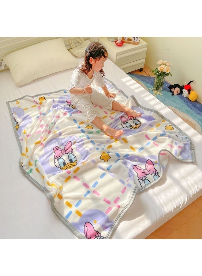 Cartoon pattern double-sided fleece blanket, kindergarten nap blanket, multifunctional blanket (Size: 100cm x 150cm) - Image 2