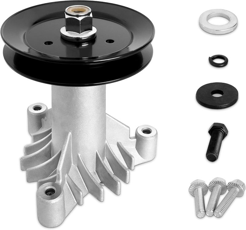 Fourtry Store 130794 Spindle 153535 Pulley Compatible with Craftsman Mower - Spindle Assembly with Pulley Compatible with Craftsman LT1000 LT2000 DYT4000 42" Deck Tractor, HU, Poulan Pro Riding Mower - Image 1