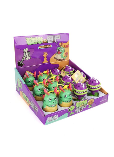 Genuine Plants Vs. Zombies Tricky Finger-biting Crocodile Simulation Shark Torch Stump Children's Toys-Color:Mini Tooth Extraction (a Complete Set Of 12 In The Display Box)