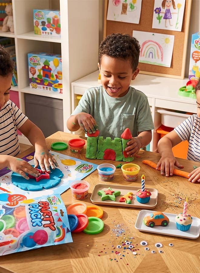 RMS Dough Party Pack 10 Tubs – Kids Modelling Dough Set, Creative Art & Craft Sensory Play Toy - Image 2