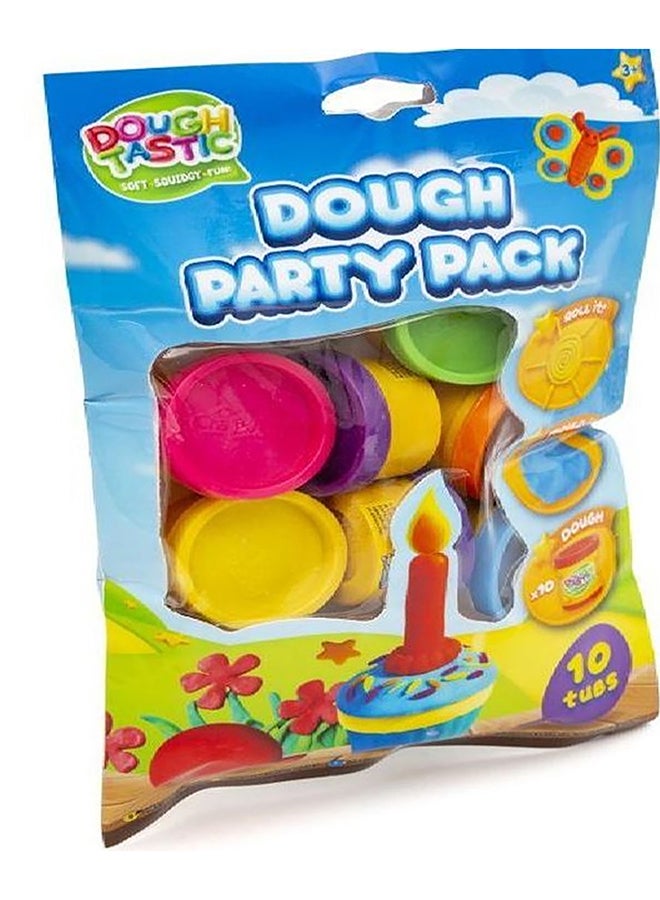 RMS Dough Party Pack 10 Tubs – Kids Modelling Dough Set, Creative Art & Craft Sensory Play Toy - Image 4