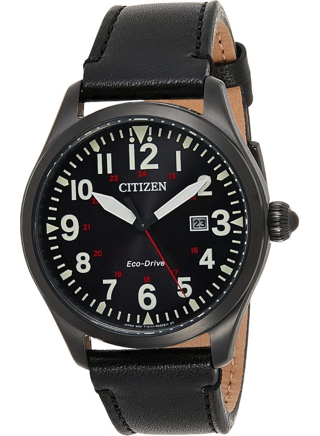 CITIZEN Citizen Mens Solar Powered Watch, Analog Display And Leather Strap - BM6835-23E - Image 1