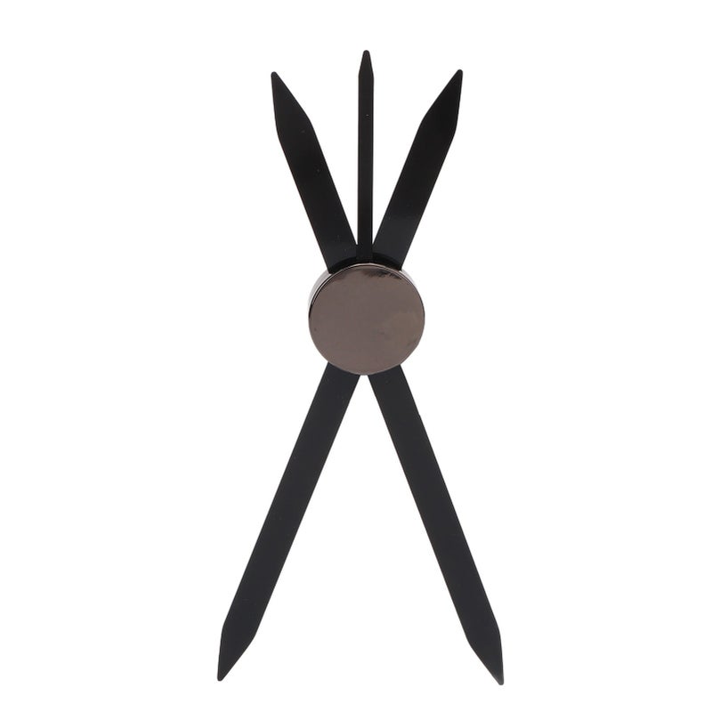 Eyebrow Stencil Ruler Black Stainless Steel Eyebrow Makeup Caliper Ruler for Tattoo Comestic - Image 1
