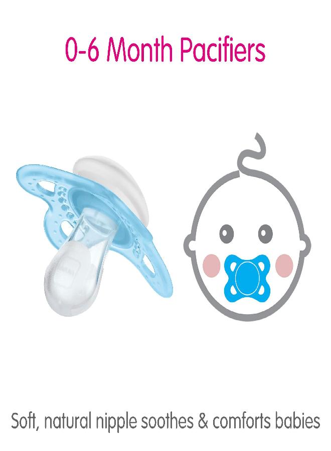 MAM MAM Night Pacifiers (2 Pacifiers & Sterilizing Box), MAM Pacifiers 0-6 Months, Best Pacifier for Breastfed Babies, Unisex, Glow in the Dark Pacifier - Image 4