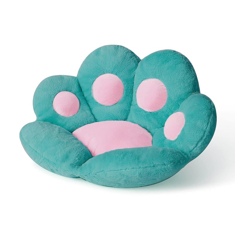 DITUCU Cat Paw Cushion Lazy Sofa Office Chair Cushion Bear Paw Warm Floor Cute Seat Pad for Dining Room Bedroom Comfort Chair for Health Building Green 275 x 236 Inch