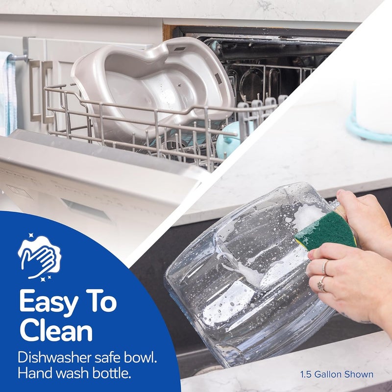 Petmate Pet Cafe Waterer Cat and Dog Water Dispenser 4 Sizes, 3 GAL, Pearl Tan - Image 5