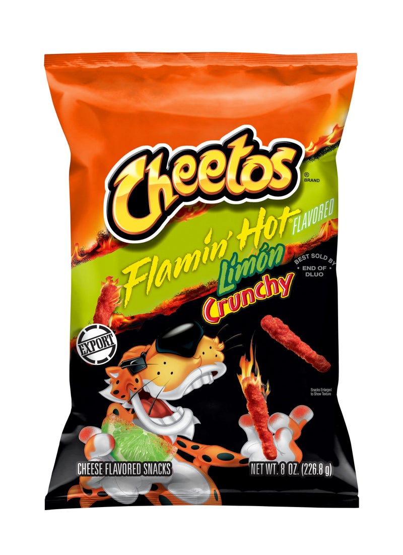 Cheetos Flamin Hot Crunchy Limon Puffs 226g - Image 1
