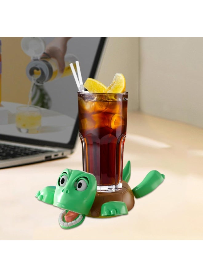 Turtle Cup Holder, 3D Printed Funny with Interactive Expression, Funny Gag Gift for Office Tabletop Décor Kids Gift, Home Decoration & Kitchen Accessories  - Image 2