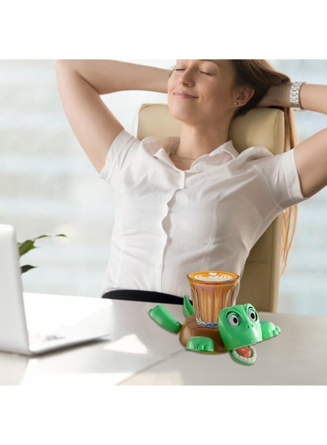 Turtle Cup Holder, 3D Printed Funny with Interactive Expression, Funny Gag Gift for Office Tabletop Décor Kids Gift, Home Decoration & Kitchen Accessories  - Image 5