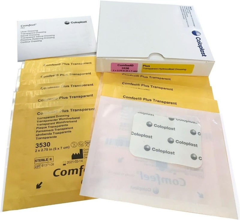 Coloplast Inc Comfeel Plus Clear Dressing, Sterile 2X2 3/4 Hydrocolloid, 10 ea